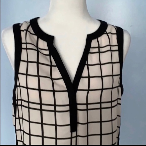 Banana Republic Windowpane Tunic Top 🛒 - Picture 2 of 5